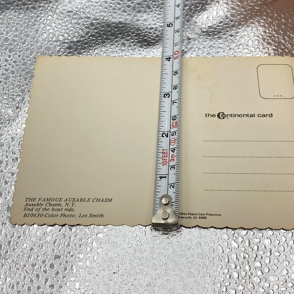 Vintage Ausable Chasm & Rainbow Falls NY End of Boat Ride Set of 2 Oversize 6x4 - Picture 8 of 8